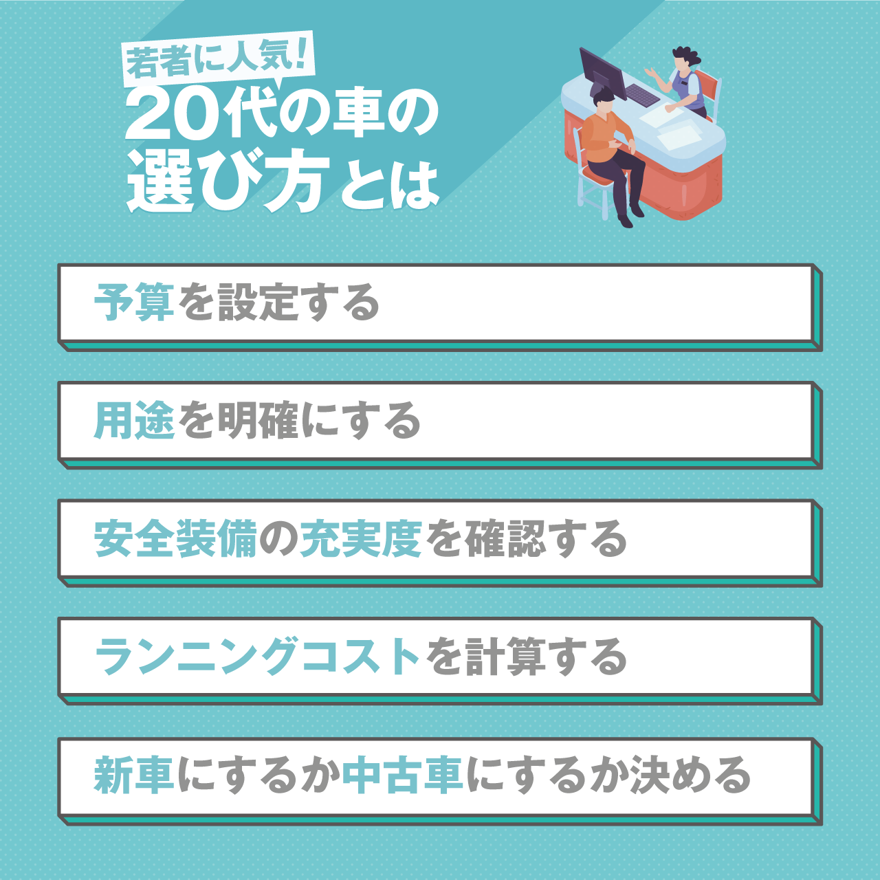 20代の車の選び方